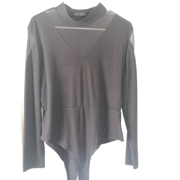 SHEIN x1 long sleeve high neck body suit - Picture 1 of 5
